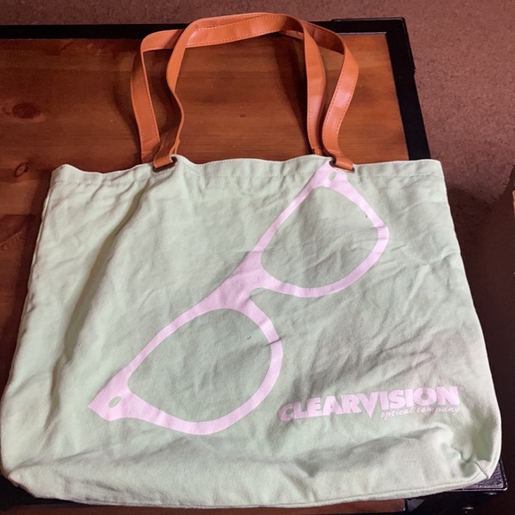 ClearVision EYEGLASSES 🤓 Tote Bag EUC - Picture 1 of 11
